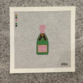 Mr & Mrs Mini Champagne Bottle Pink Label