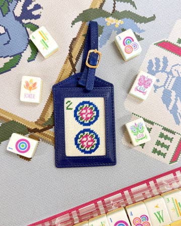 "Two Dot" All-In-One Needlepoint Bag Tag Kit