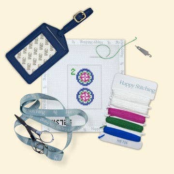 "Two Dot" All-In-One Needlepoint Bag Tag Kit